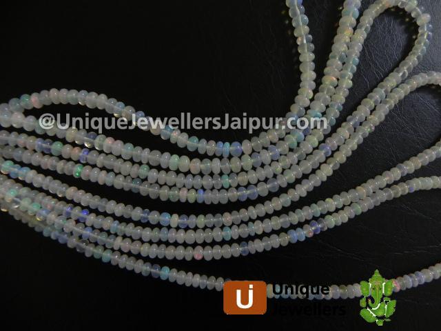 Ethiopian Opal Smooth Roundelle Beads